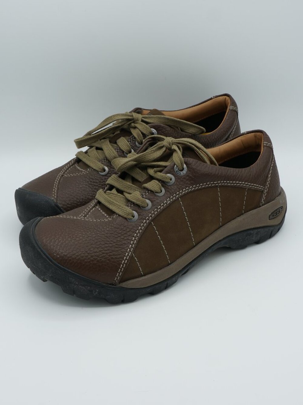 KEEN Presidio Women's Size 8 Brown Leather Lace Up Oxford Walking Shoes